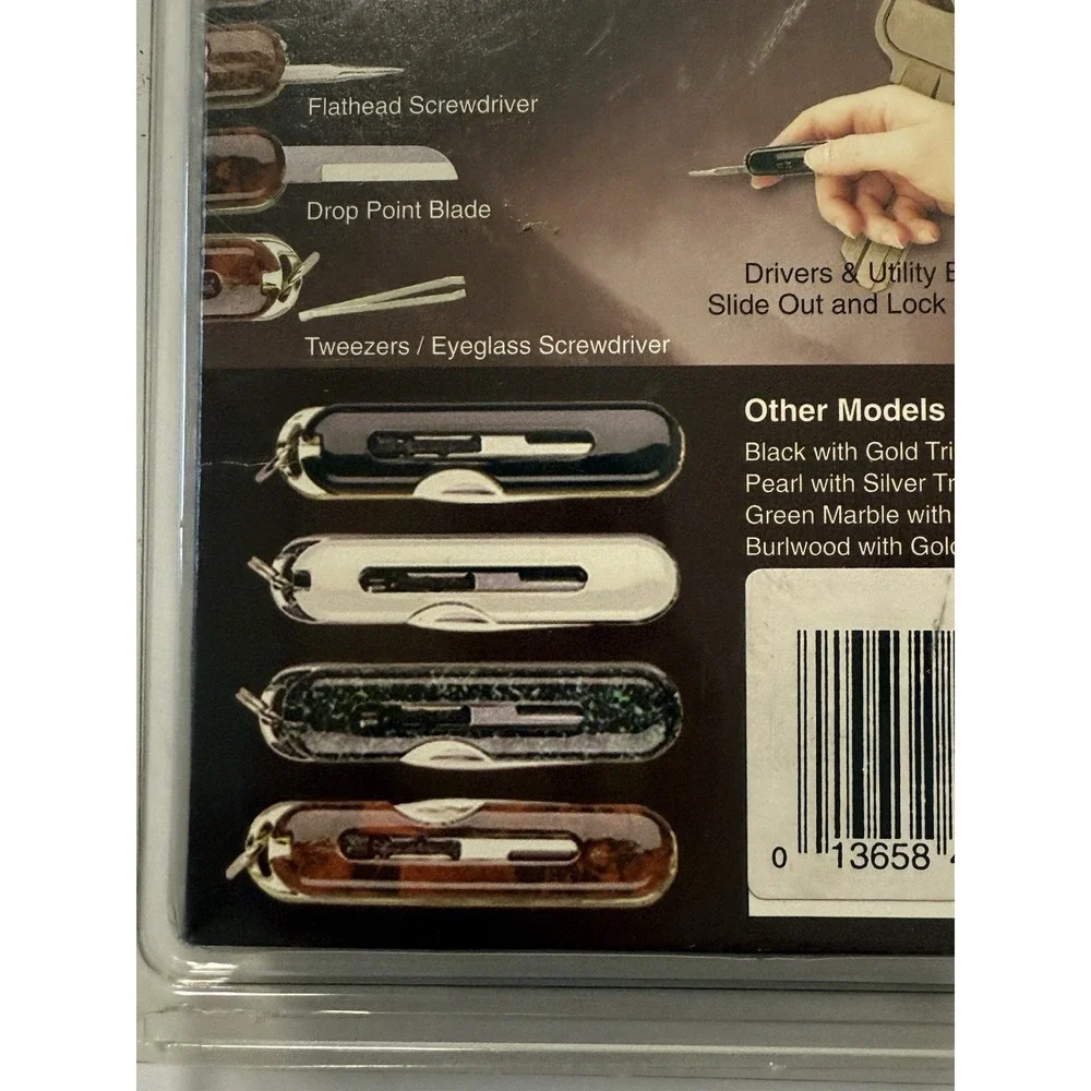 VINTAGE Gerber KeyStyle Burlwood Keychain Tool #48101 - NEW SEALED - Fiskars